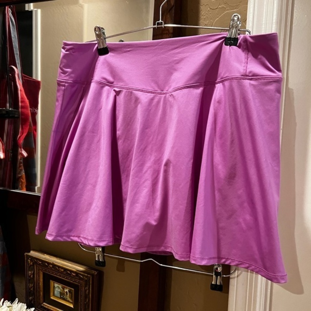 NWT DSG Performance Mid-Rise Tennis Golf Flounce Skort Lilac Fields